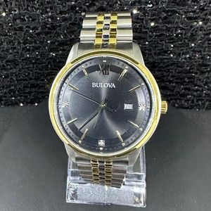 NWT Mens Bulova with Diamonds Watch